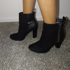 Cute black booties
